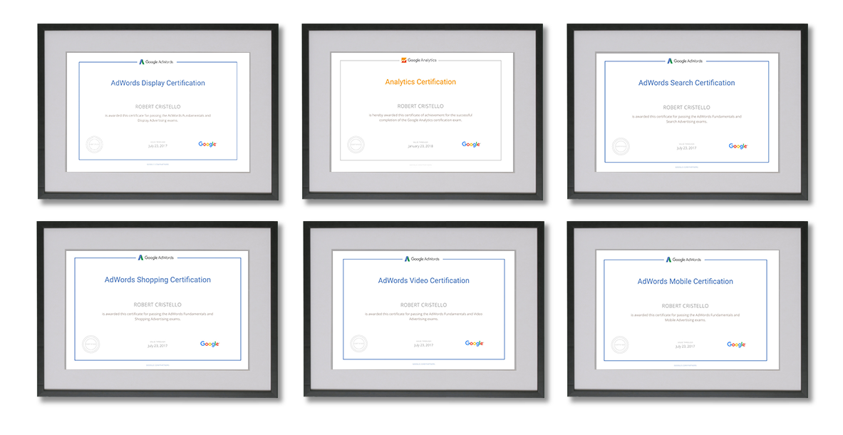 google certifications